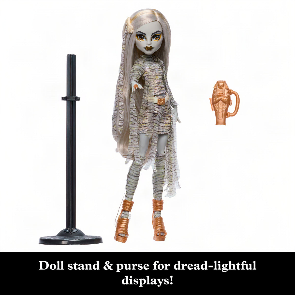 Monster High X Universal Monsters The Mummy Collector Doll With Wrap Dress & Sarcophagus Purse