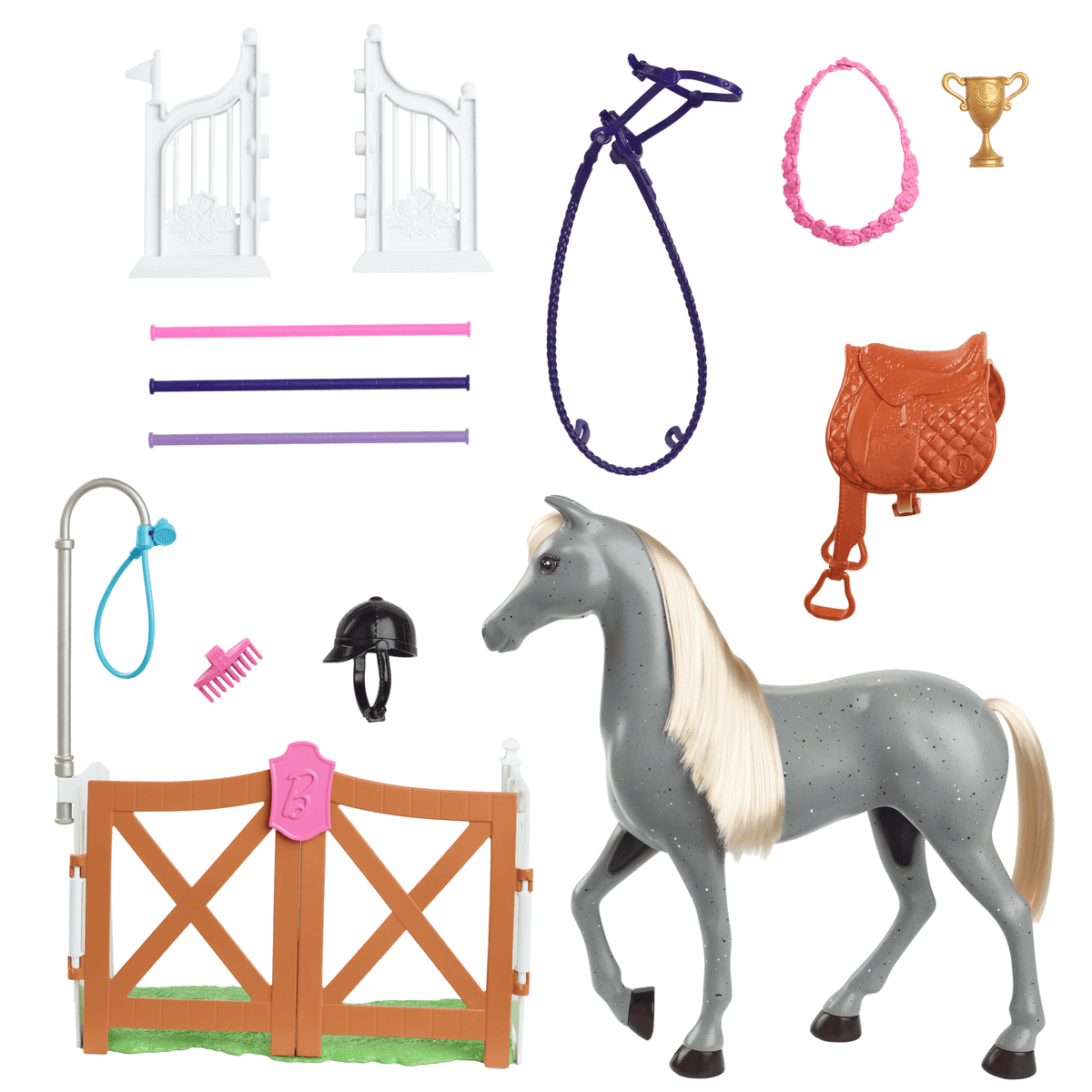 Barbie® Barbie World™ Coffret de Jeu Avec Accessoires Champion de Saut D’Obstacles