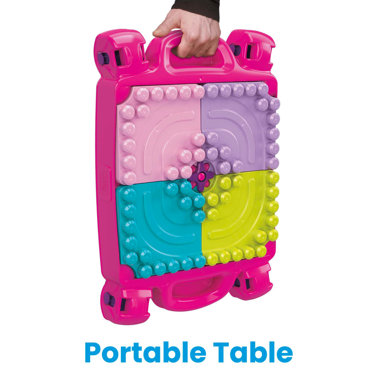 MEGA Bloks First Builders Build ‘n Learn Table Block Toy With Storage (30 Pieces) For Toddler
