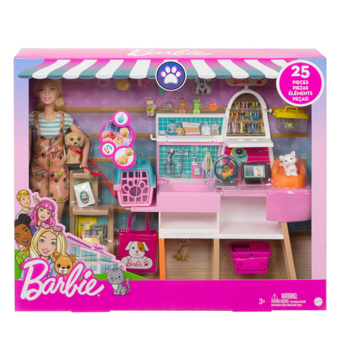Barbie Doll And Pet Boutique Playset - Blonde