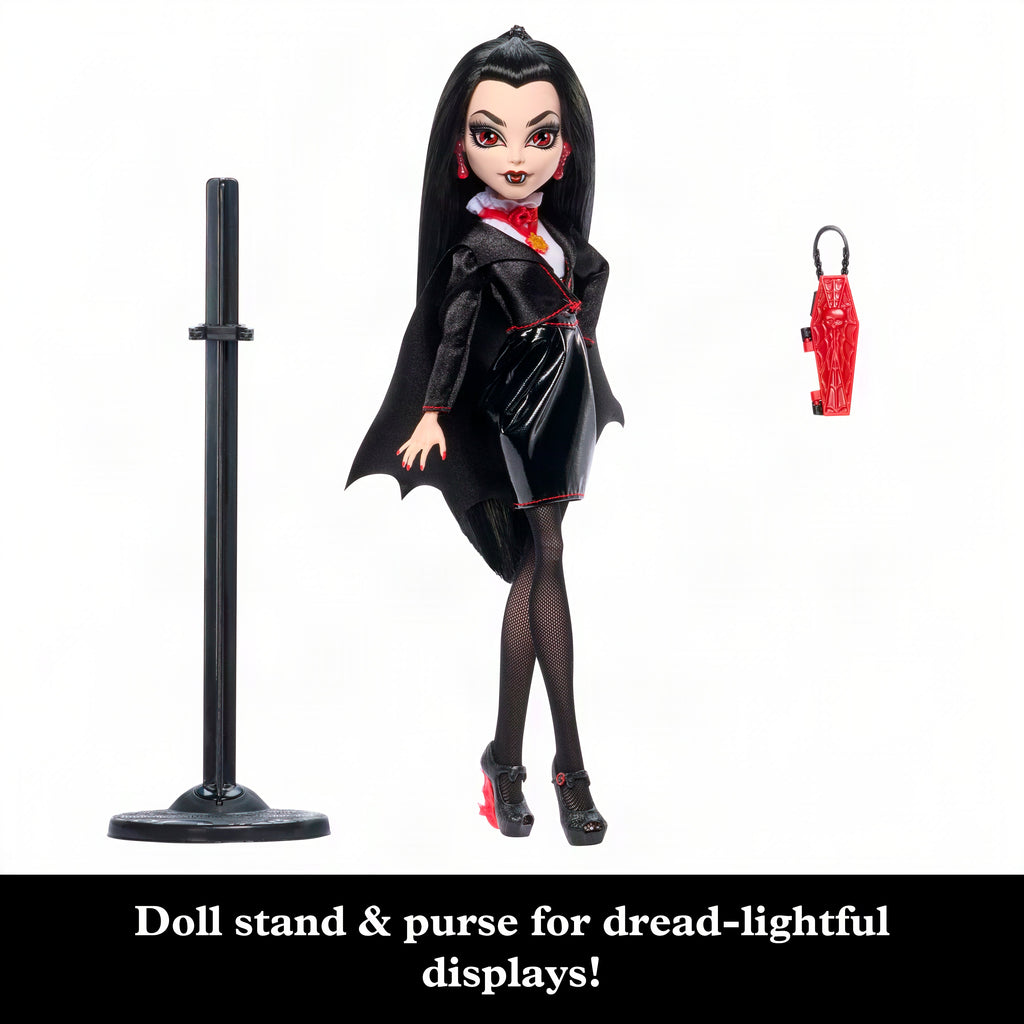 Monster High X Universal Monsters Dracula Collector Doll With Black Dress & Coffin Purse