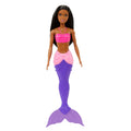 Barbie Fantasía Muñeca Sirena Aleta Morada con Rosa