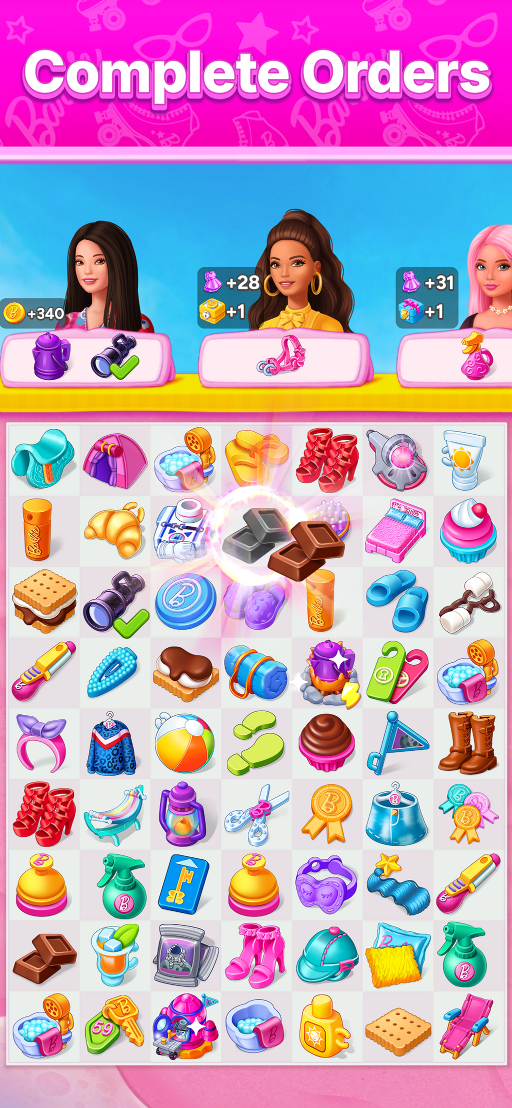 Barbie Merge Mystery Mobile App Game For Ios And Android