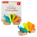 Fisher-Price Wooden Clacker Caterpillar Developmental Activity Rattle Toy For Baby, 1 Wood Piece