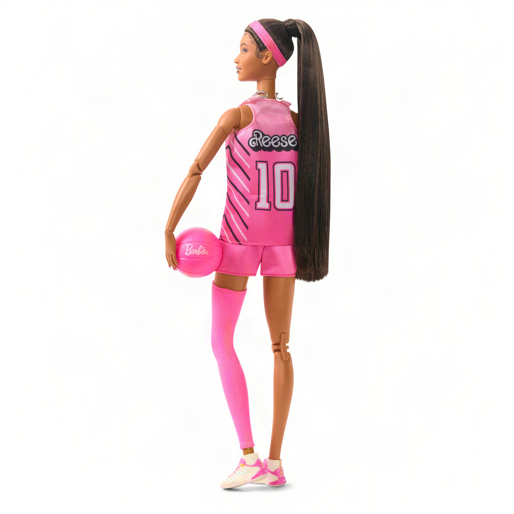 Angel Reese Barbie Doll, Barbie Signature, Fashion Doll With Pink Basketball Uniform