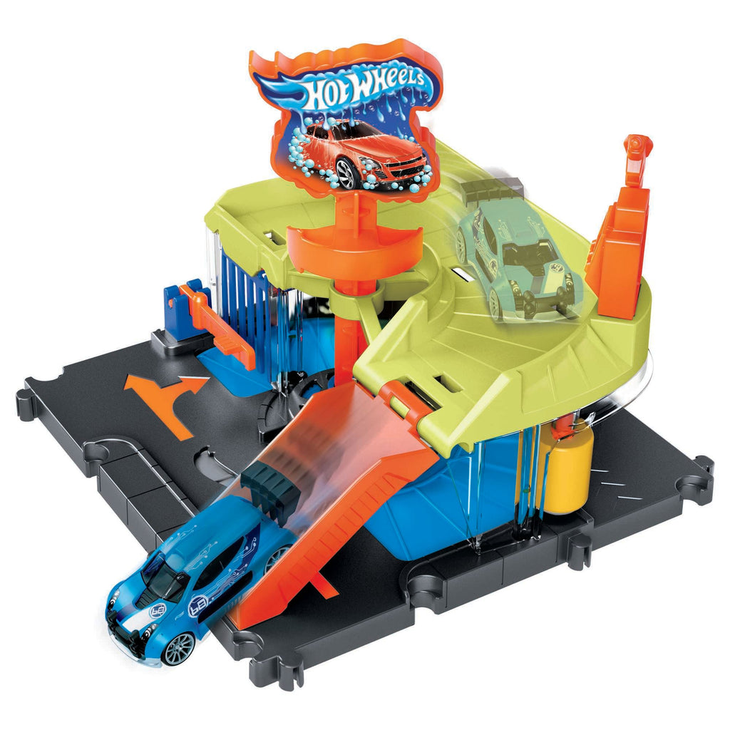 Hot Wheels City Pista de Juguete Autolavado de la Ciudad