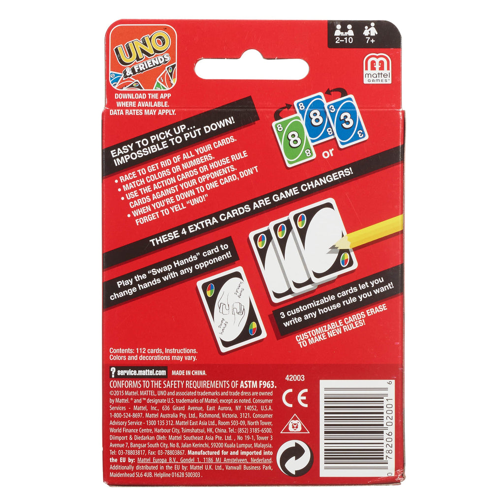 UNO Card Game, Gift For Kids And Family Night in Storage Tin Box