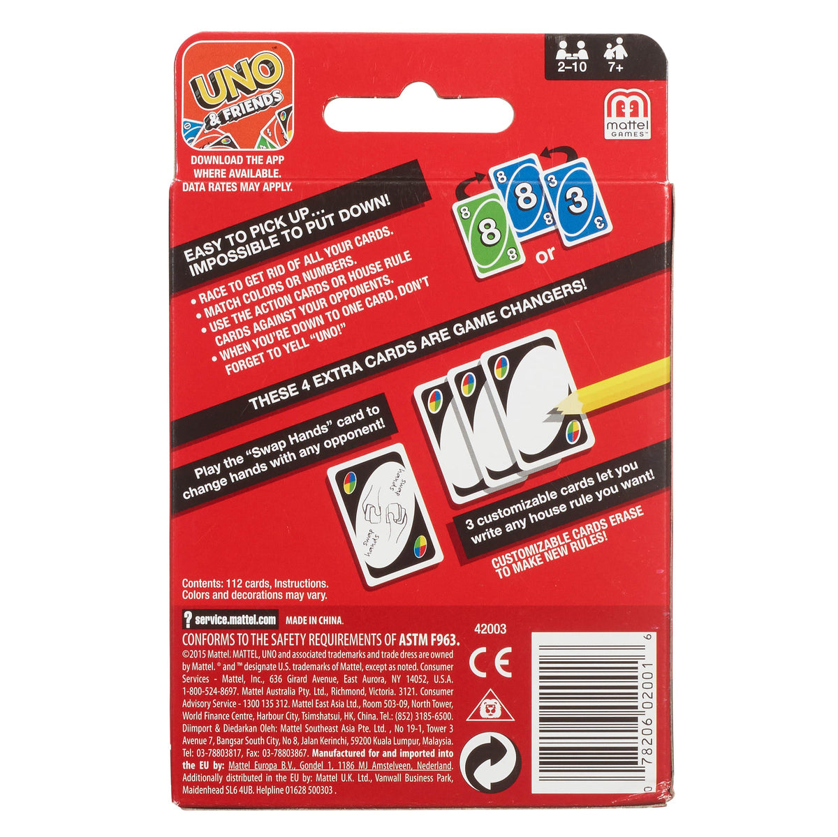UNO Card Game, Gift For Kids And Family Night in Storage Tin Box