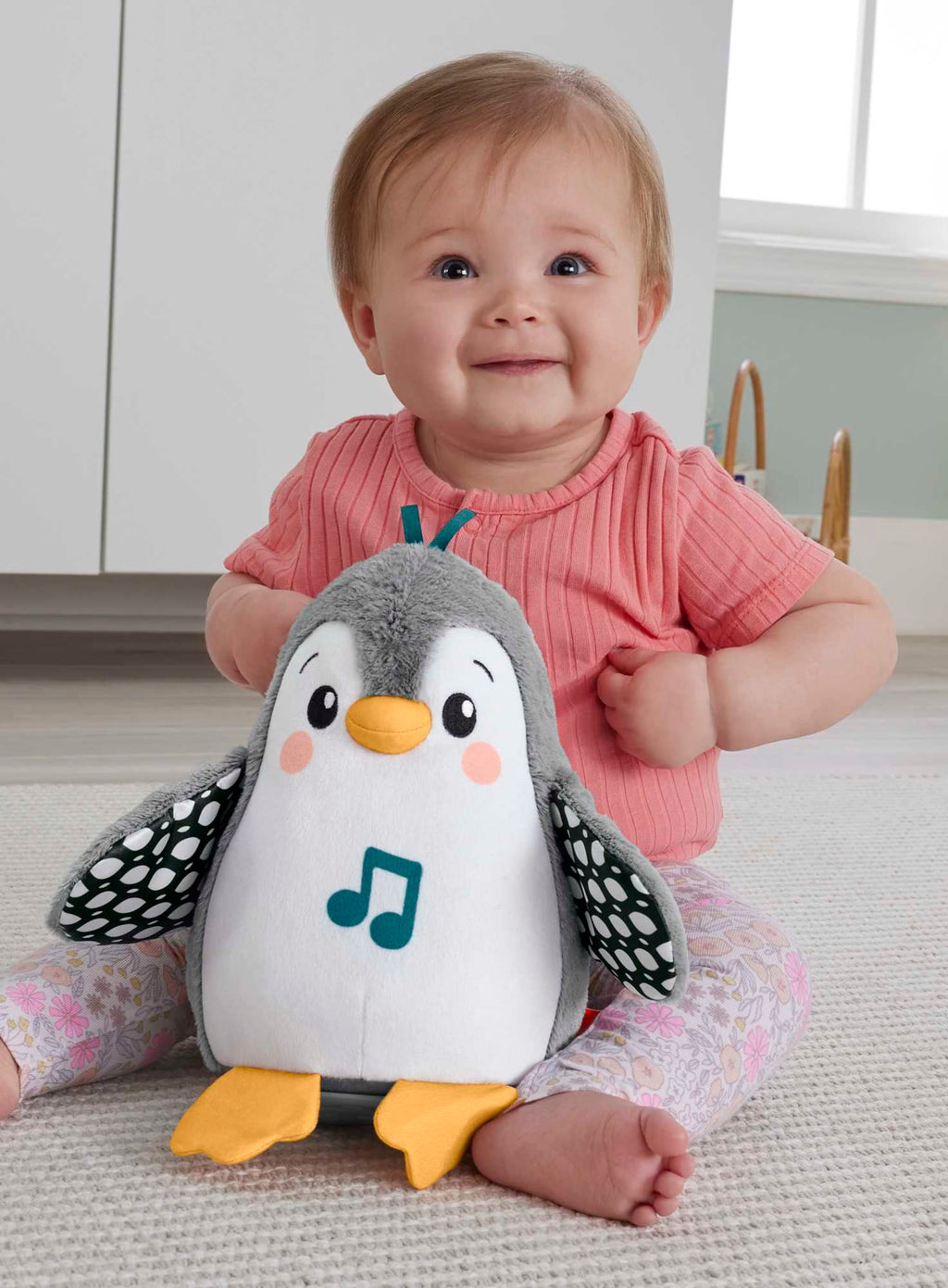 Fisher-Price-Peluche Musicale Manchot Culbuto Dès La Naissance