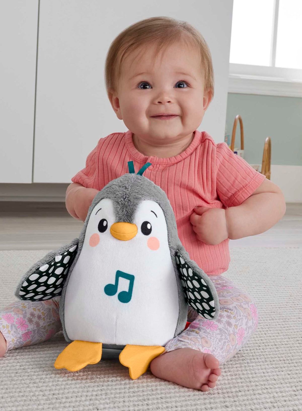 Fisher-Price-Peluche Musicale Manchot Culbuto Dès La Naissance