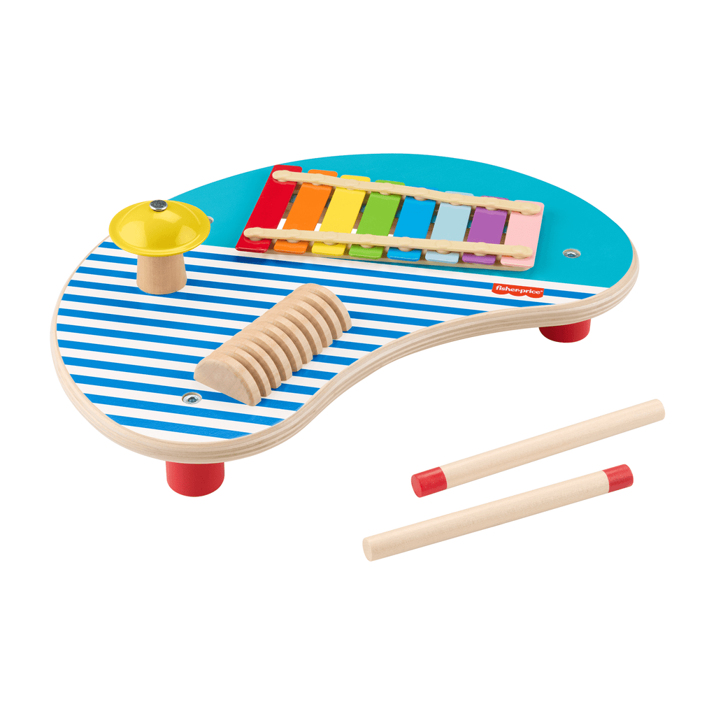 Fisher-Price Brinquedo para Bebês Mesa de Atividades Musicais de Madeira