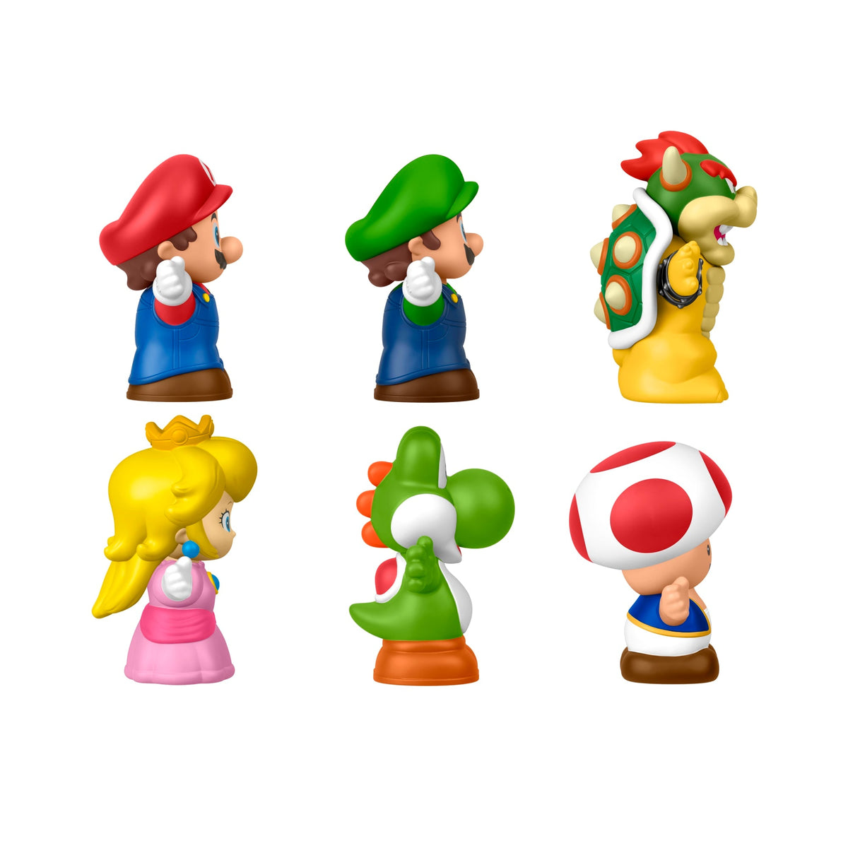 Fisher-Price-Coffret de 6 Figurines Mario Little People