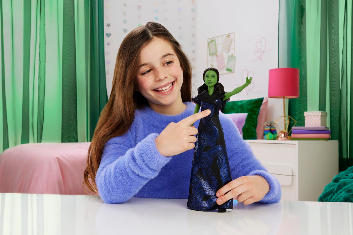 Universal Pictures’ Wicked: For Good Singing Elphaba Doll, Movie-inspired Outfit, Sings “For Good