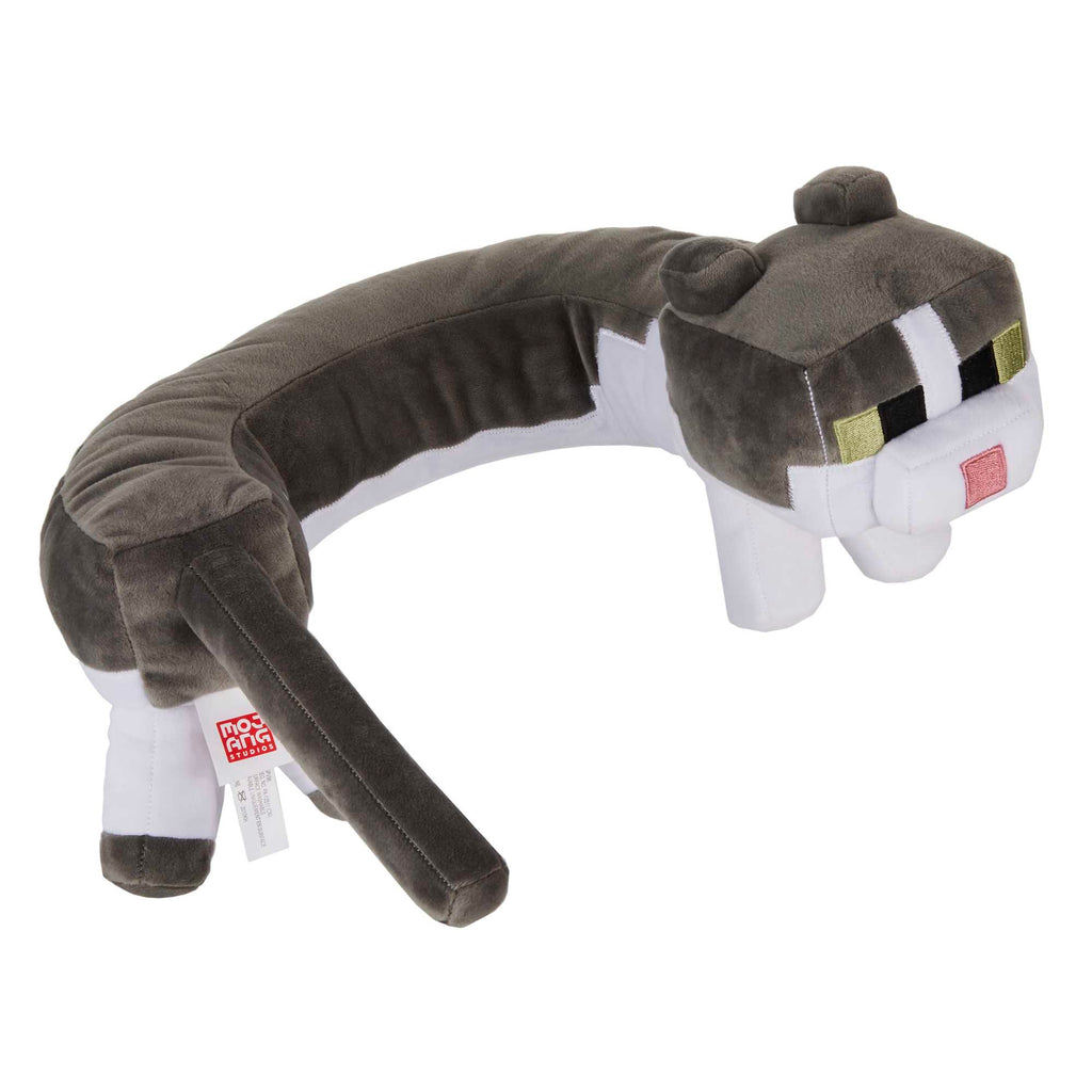 Minecraft Purring Sounds Neck Pillow, Cat Plush Toy With Sound For Travel