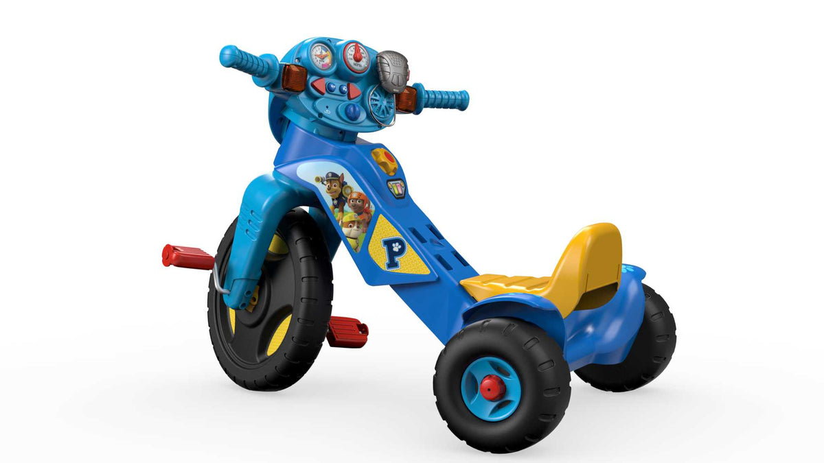 Fisher-Price Paw Patrol Lights & Sounds Trike Push & Pedal Ride-On Toddler Tricycle