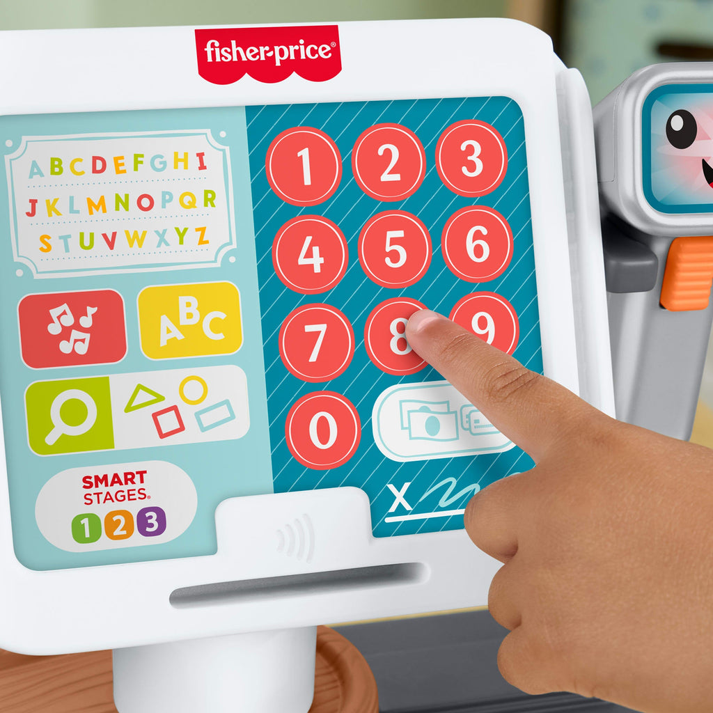 Fisher-Price Ríe y Aprende Juguete para Bebés Caja Registradora Escanea y Aprende