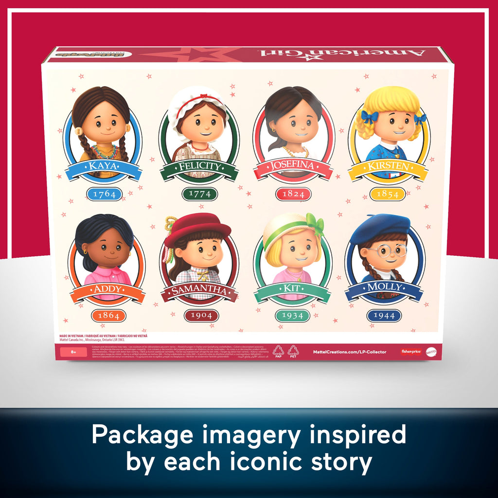 Little People Collector American Girl 40th Anniversary Special Edition Set For Fans, 8 Figures