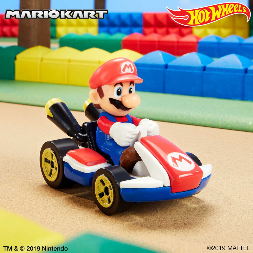 Hot Wheels Mario Kart Collection Of 1:64 Scale Die-Cast Replica Vehicles, Toy Collectibles