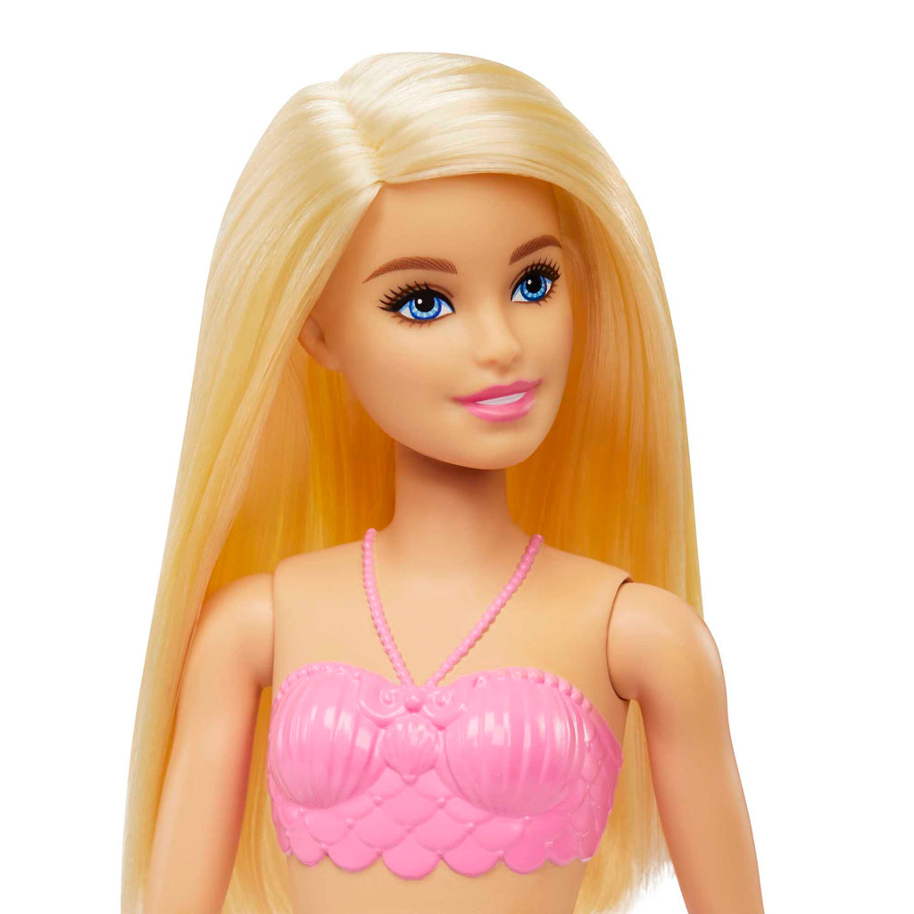 Barbie Fantasía Muñeca Sirena Aleta Rosa con Azul