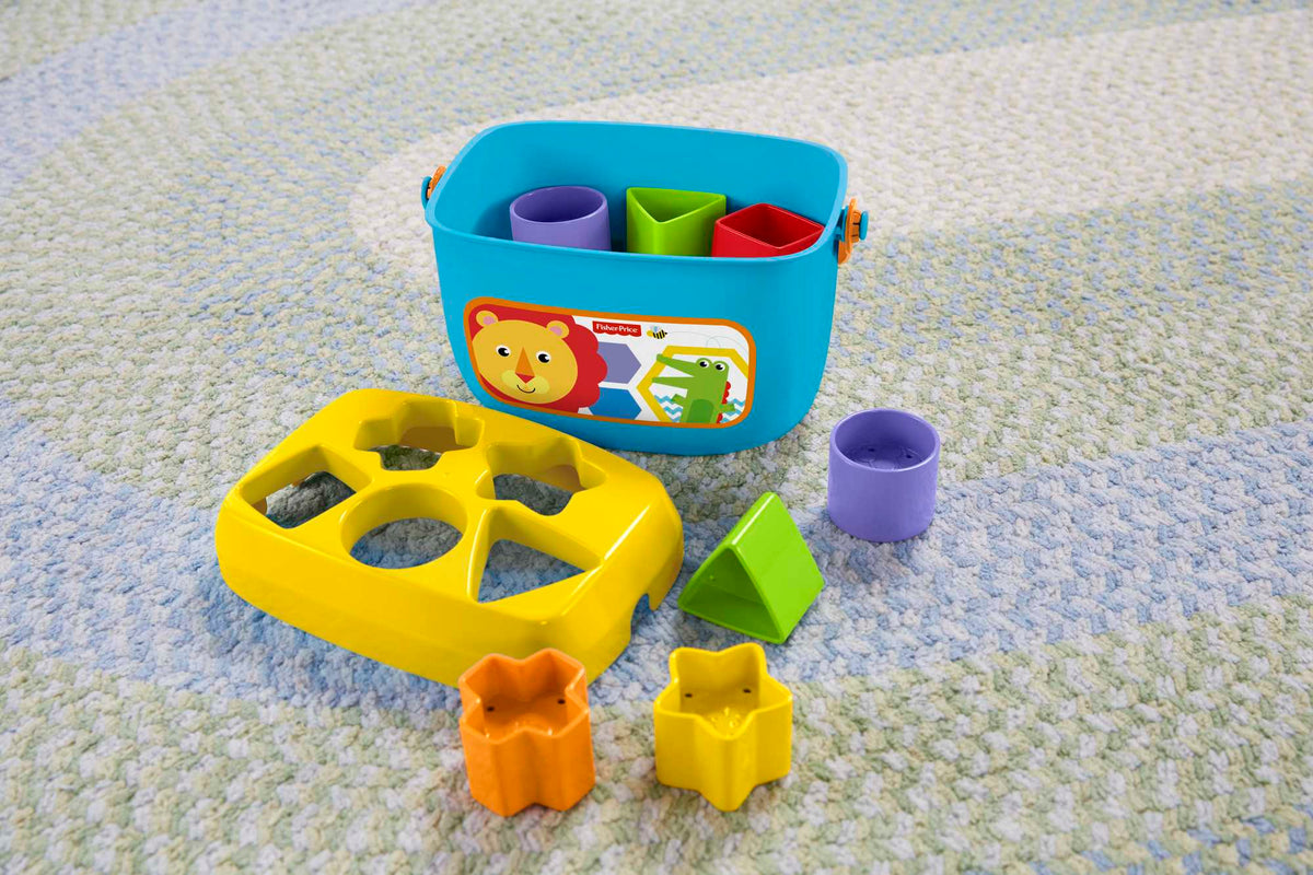 Fisher-Price Baby's First Blocks Shape-Sorting Toy, Set Of 10, For Infants 6+ Months