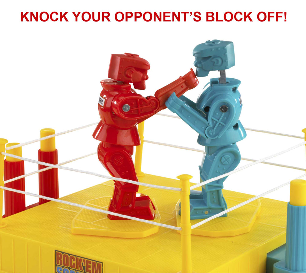 Rock 'Em Sock 'Em Robots Kids Game, Fighting Robots With Red Rocker & Blue Bomber