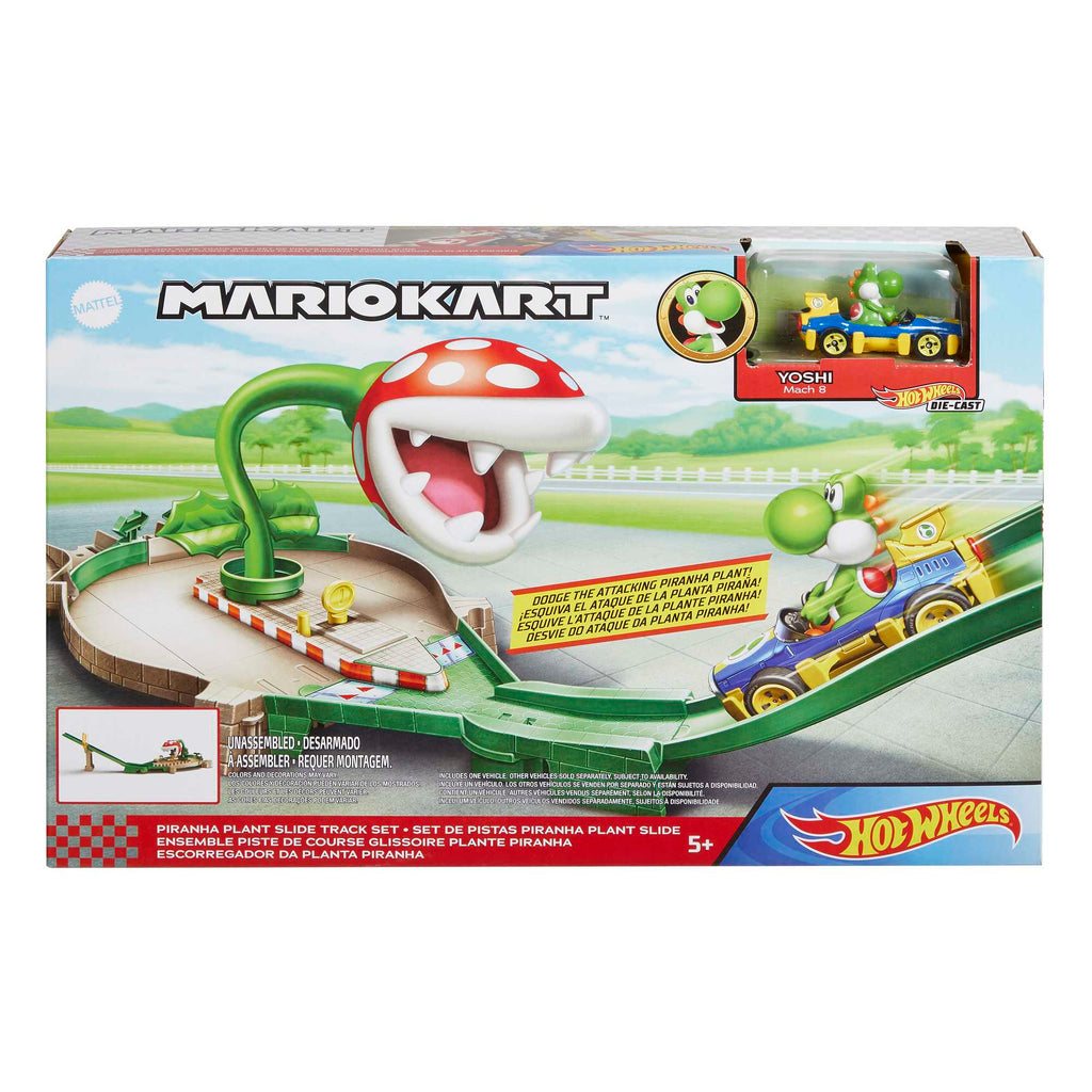Hot Wheels Mario Kart Piranha Plant Track Playset With 1 Toy Car