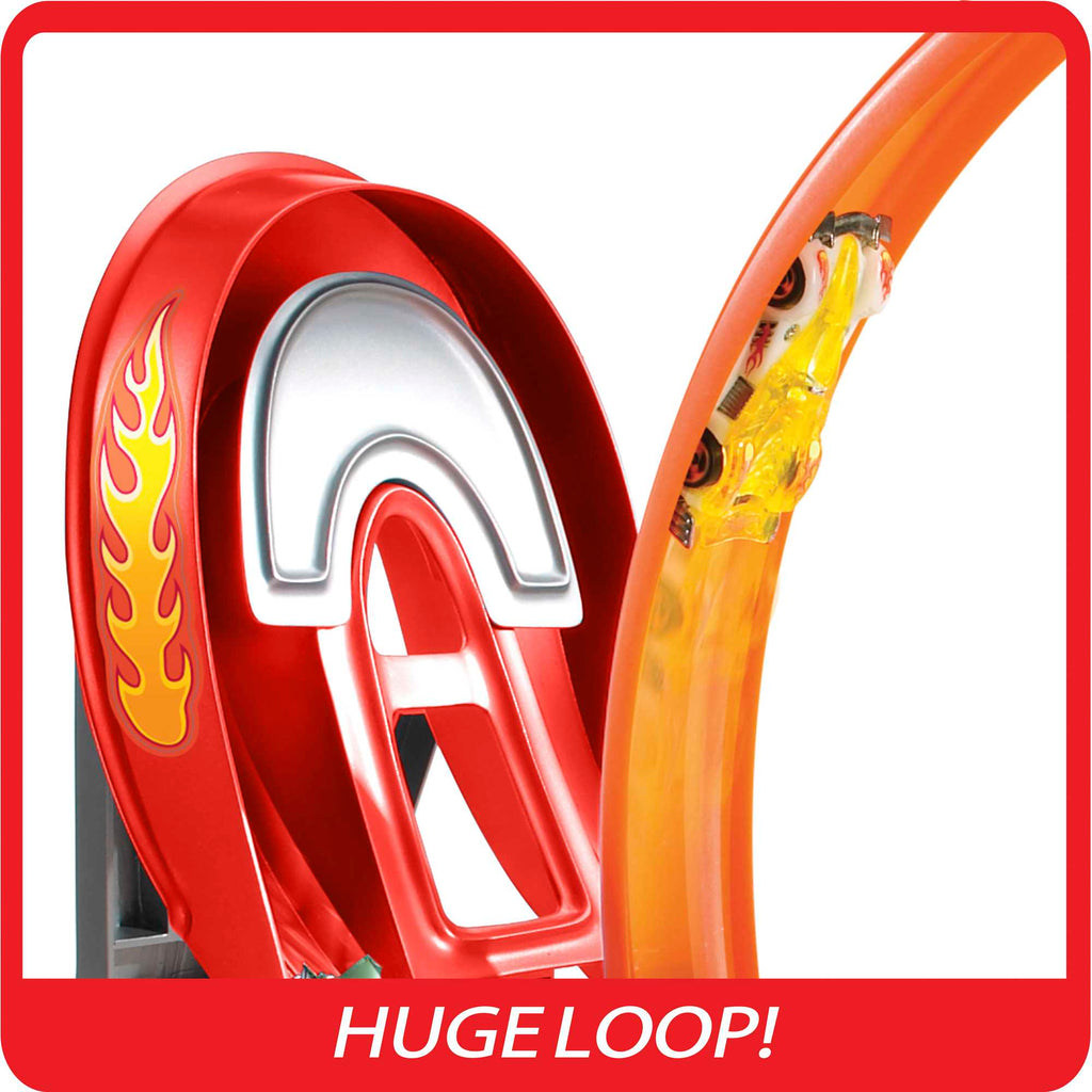 Hot Wheels Action Power Shift Motorized Raceway Track Set, Includes 5 Cars In 1:64 Scale