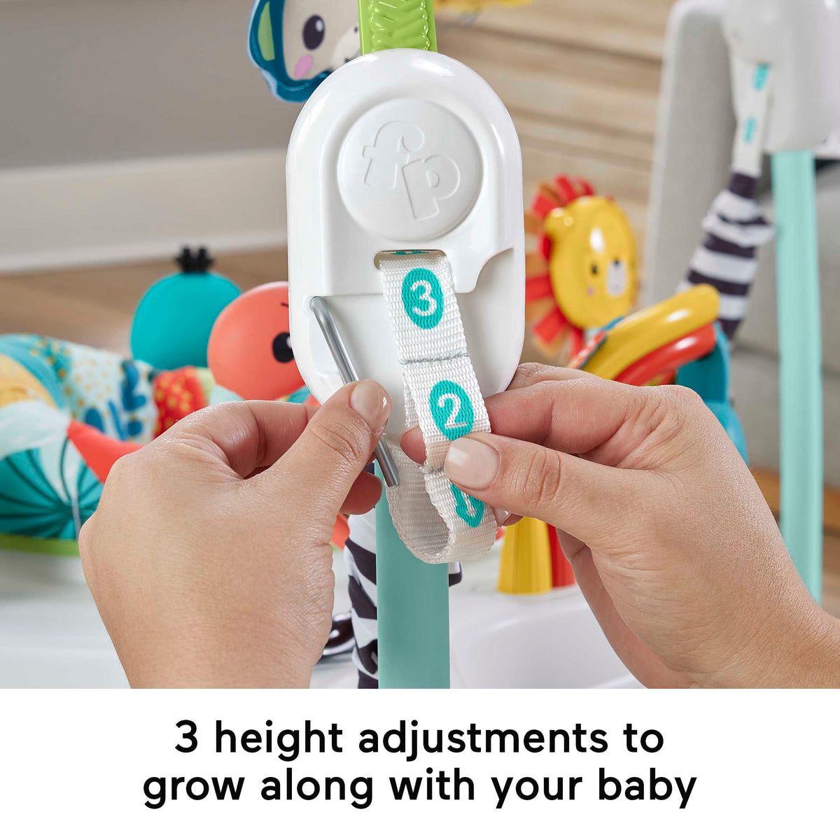 Fisher-Price Jumperoo Baby Activity Center With Lights And Sounds, Jumping Jungle