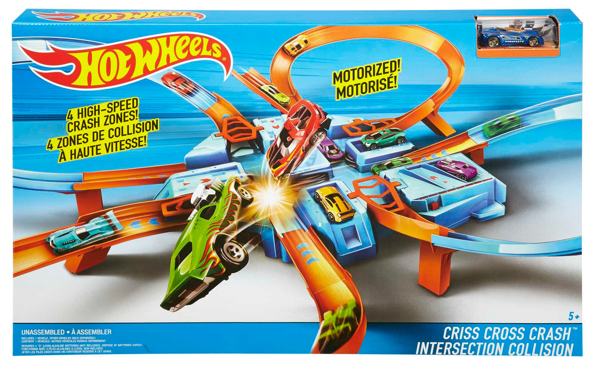 Hot Wheels Criss Cross Crash Track Set