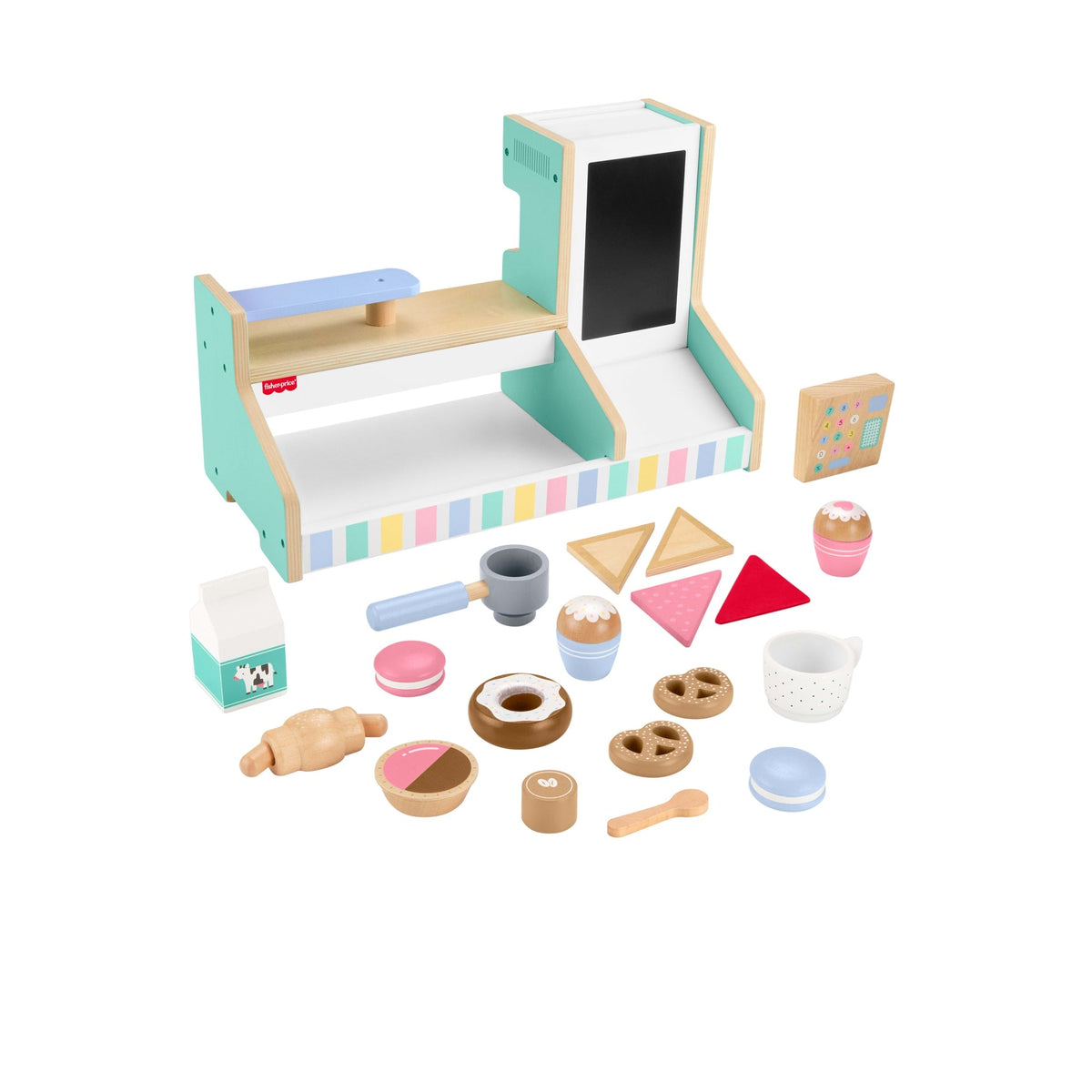 Fisher-Price Juguete para Bebés Set Mi Primer Cafetería de Madera