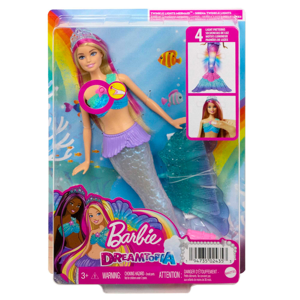 Barbie Poupée Barbie Dreamtopia Sirène Lumières Scintillantes