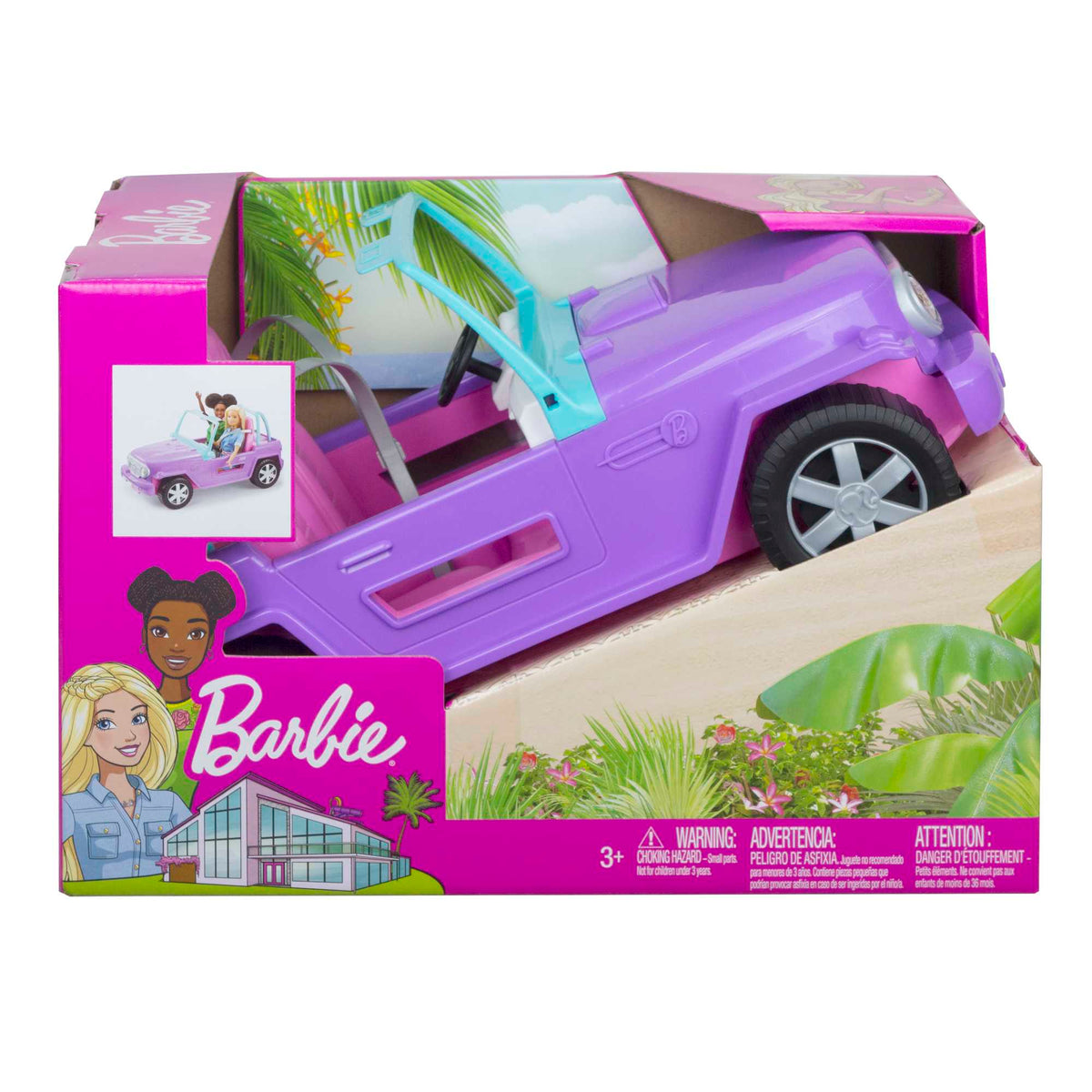 Barbie Doll All-Terain Purple Jeep | Mattel