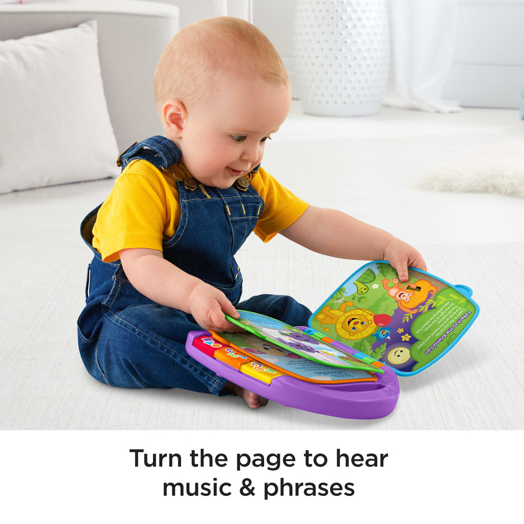 Fisher-Price Laugh & Learn Storybook Rhymes Musical Electronic Learning Toy For Baby & Toddler