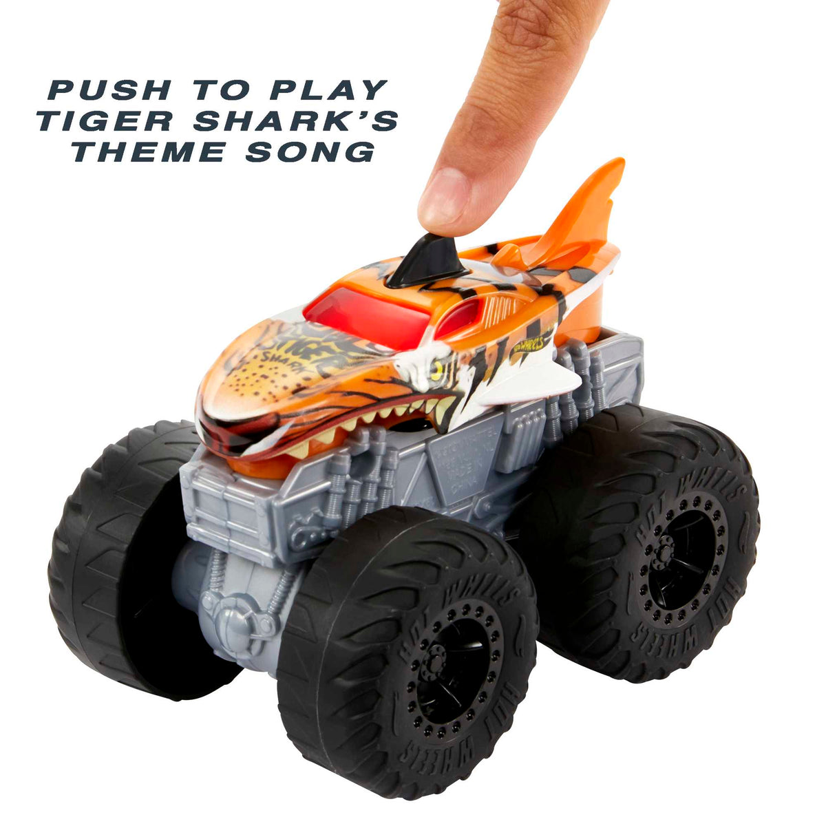 Hot Wheels Monster Trucks Roarin' Wreckers Tiger Shark