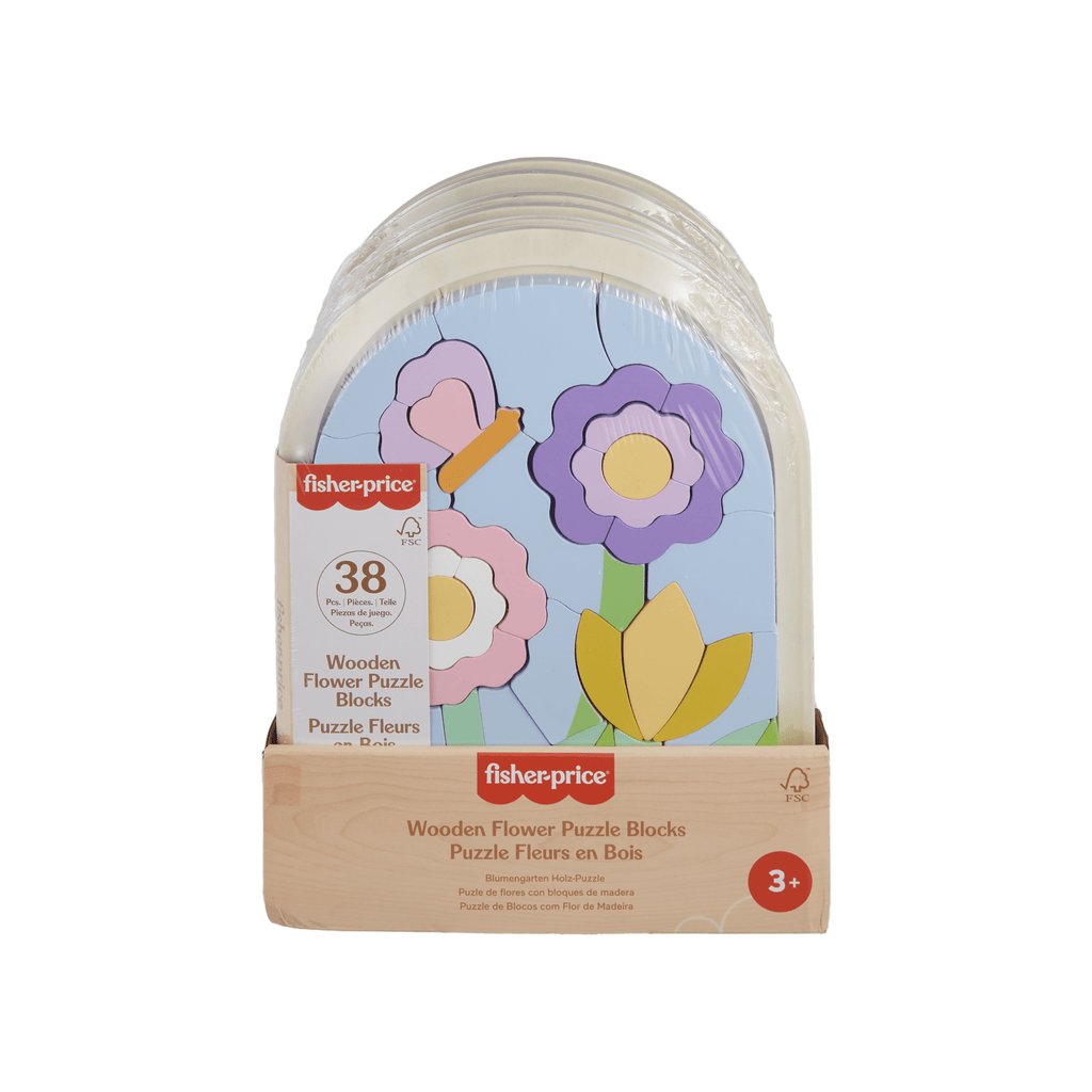 Casse-Tête de Fleurs en Bois Fisher-Price®, Pour enfants d'Âge Préscolaire, 37Éléments en Bois