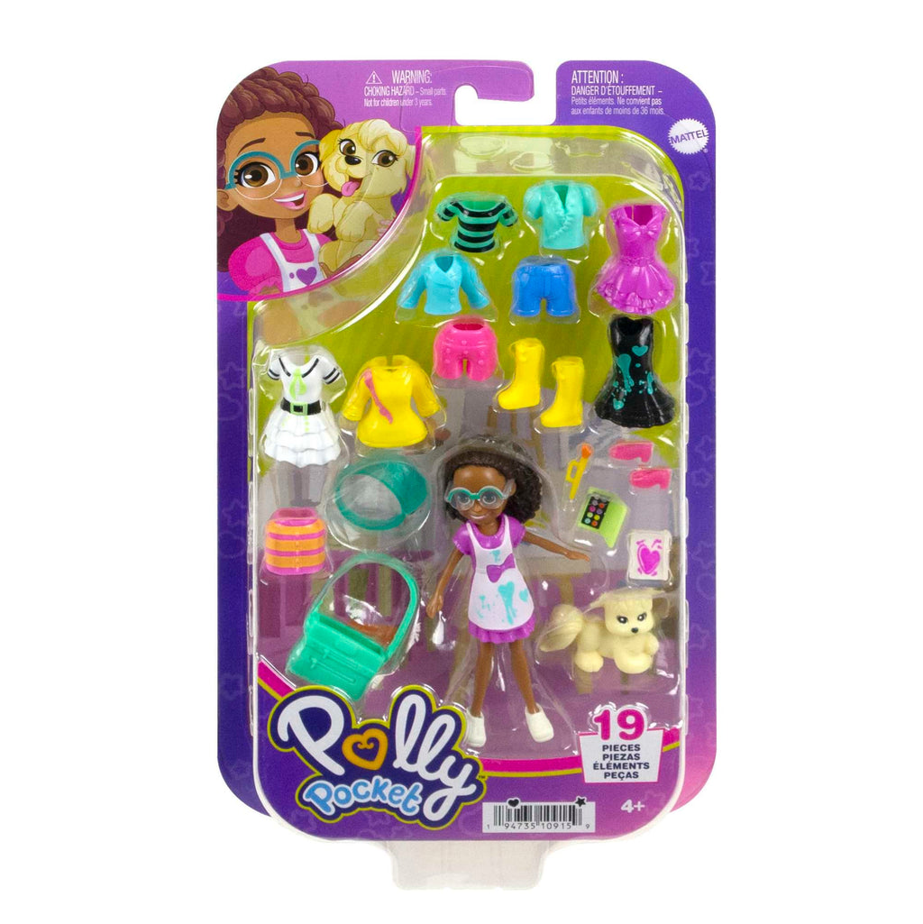 Polly Pocket Set de Juego Paquete de Modas Shani Artista Color Pop