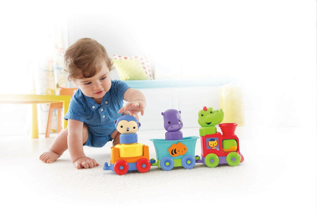 Fisher-Price Juguete para Bebés Silly Safari Tren Animales Divertidos