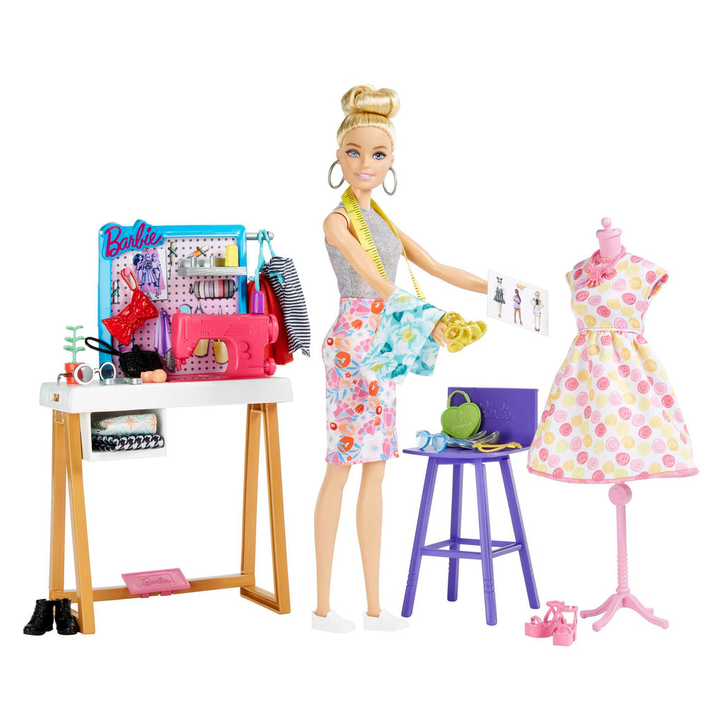 Barbie Fashion Designer Doll (12-In/30.40-Cm) & Studio, 25+ Design & Fashion Accessories, Ages 3 & Up