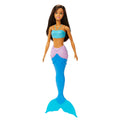 Barbie Fantasía Muñeca Sirena Aleta Azul con Lila