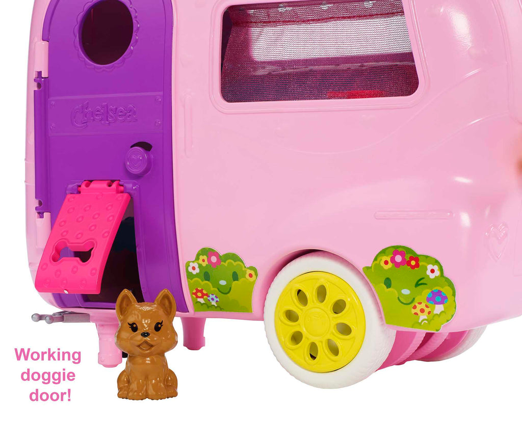 Barbie Toys, Camper Playset With Chelsea Doll, Toy Car And Accessories