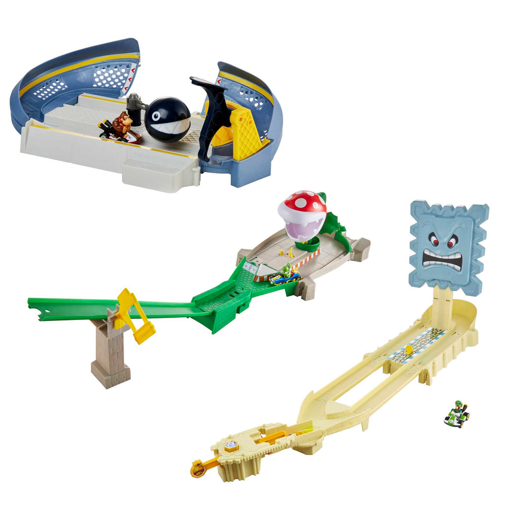 Hot Wheels Mario Kart Pista de Brinquedo Chain Chomp