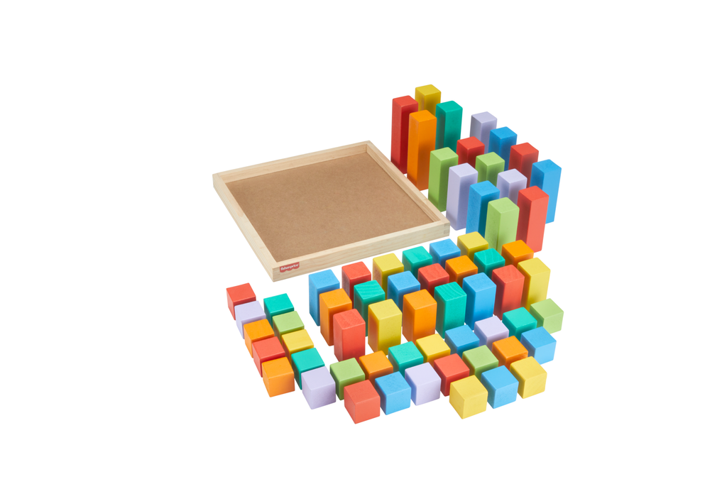 Fisher-Price Brinquedo para Bebês Pirâmide de Blocos de Madeira