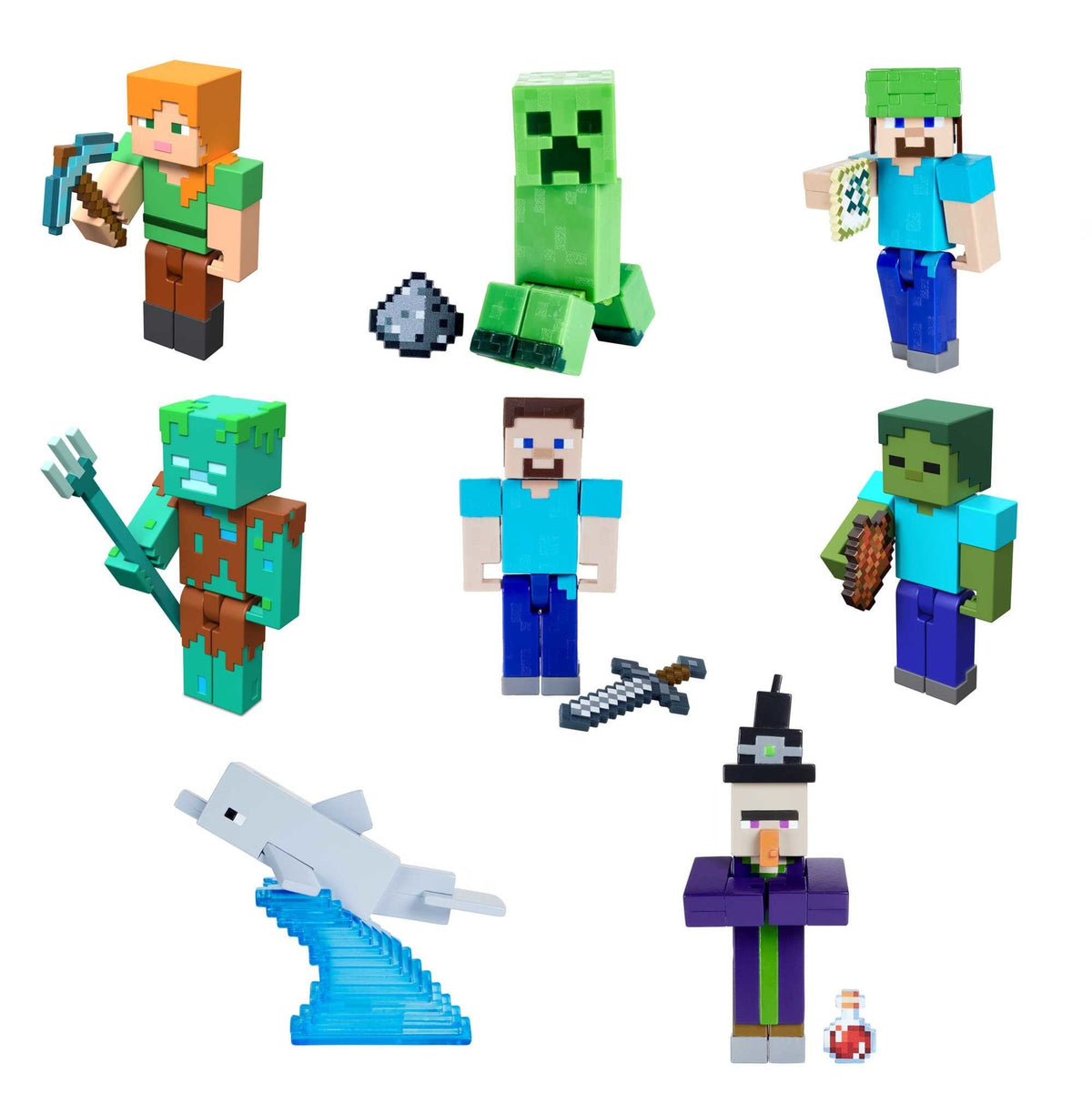 Minecraft Vanilla Figura de Acción Mobs de 3.25