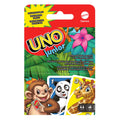 UNO Junior Card Game For Kids With Simple Rules & Animal Matching For 2-4 Players