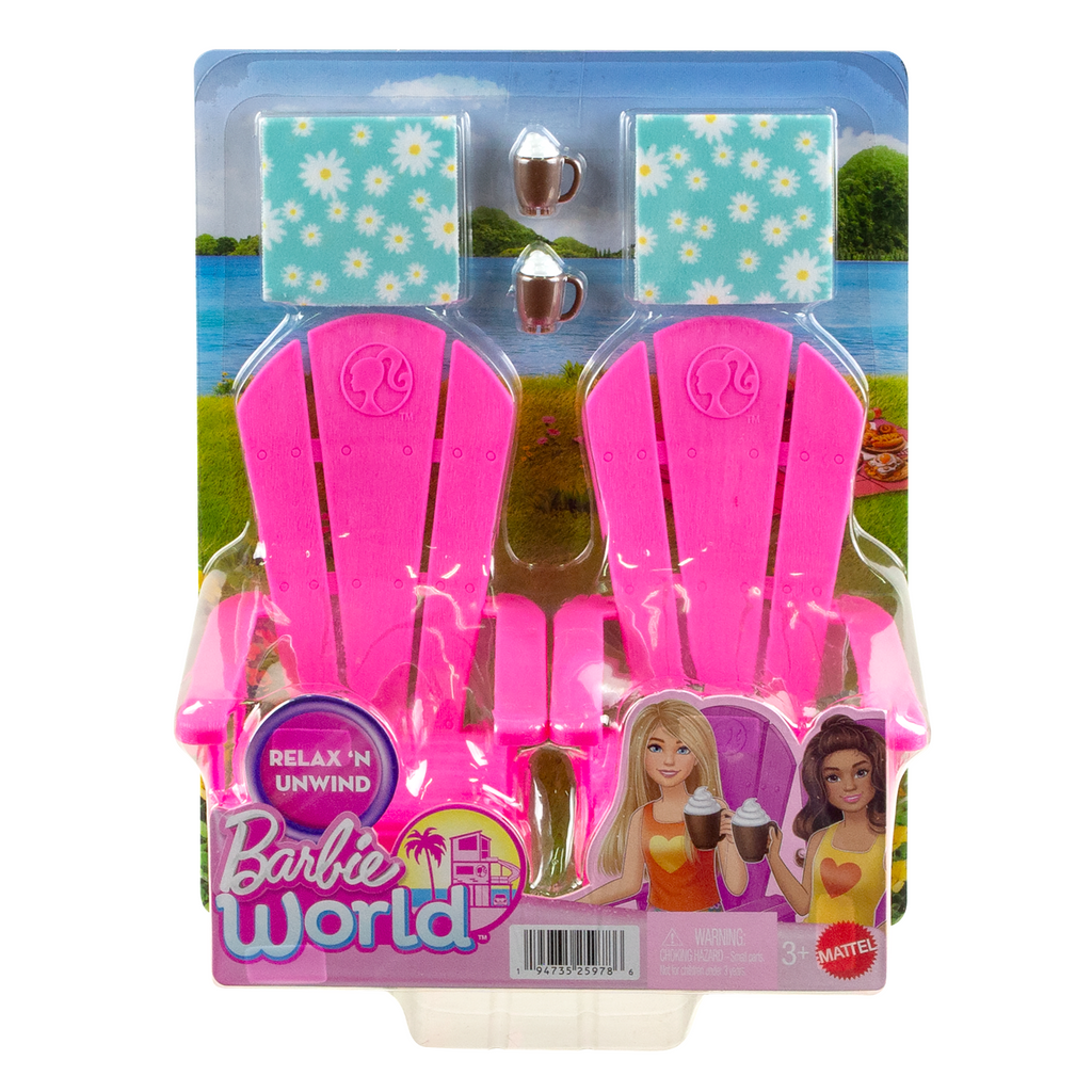 Barbie World™ Coffret Chaises Avec Accessoires