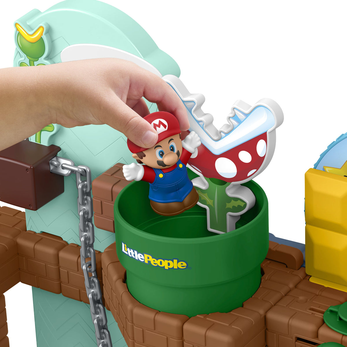 Fisher-Price Little People My Mario Adventure Playset, Musical Toddler Toy With 2 Figures