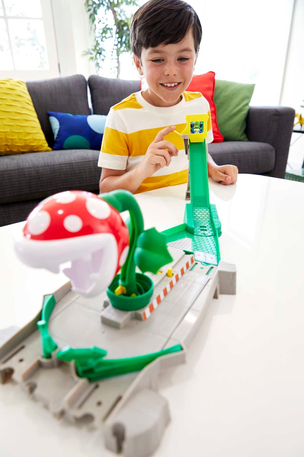 Hot Wheels Mario Kart Pista de Brinquedo Pista Piranha