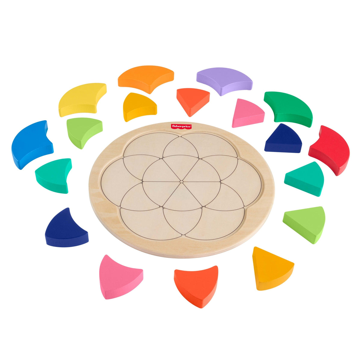 Casse-Tête en Bois de La Roue des Couleurs de Fisher-Price