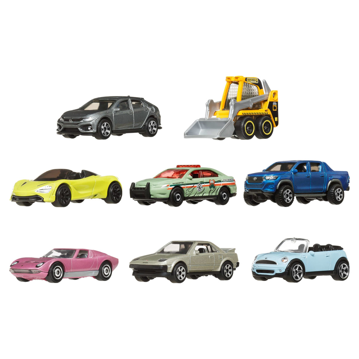 Matchbox Diecast Vehículo de Juguete Auto Básico Paquete de 8