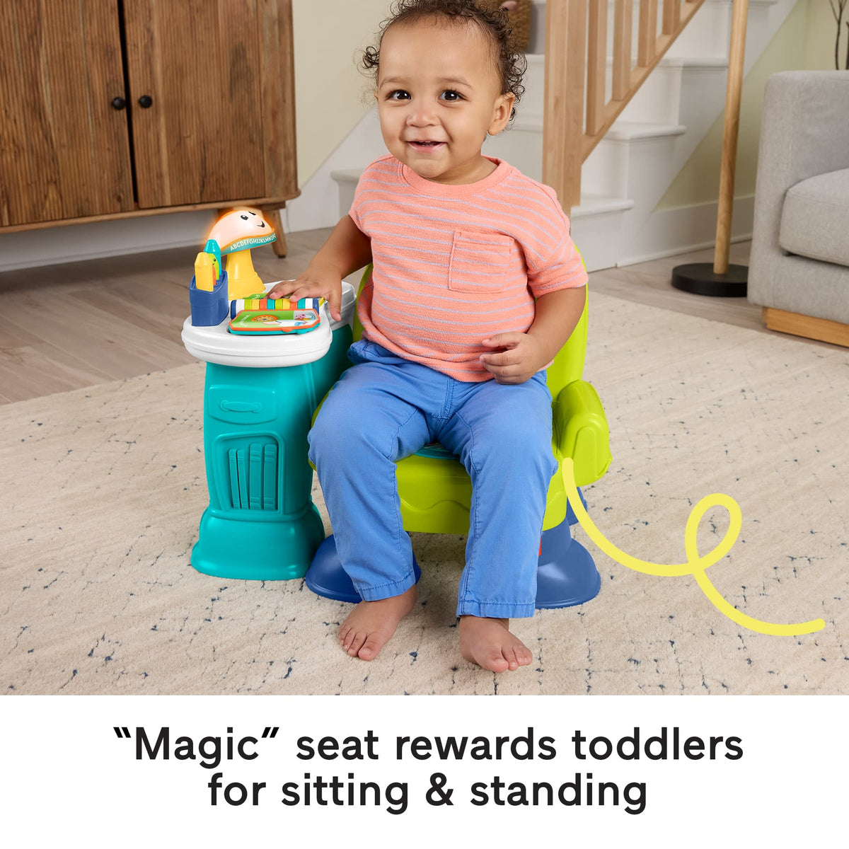 Fisher-Price Laugh & Learn Song & Story Learning Chair interactive Toddler Toy